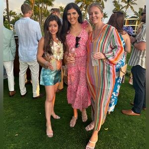 Velvet by Graham & Spencer Colorful Striped Long Sleeve Pia Dress